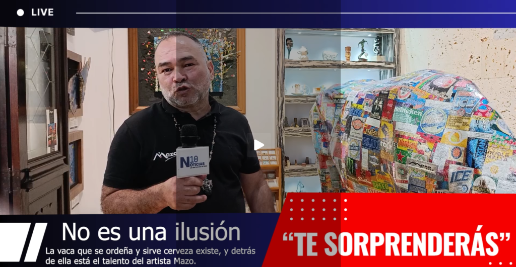 Una vaca que no da leche, sino cerveza: así es el sorprendente universo de Mazo